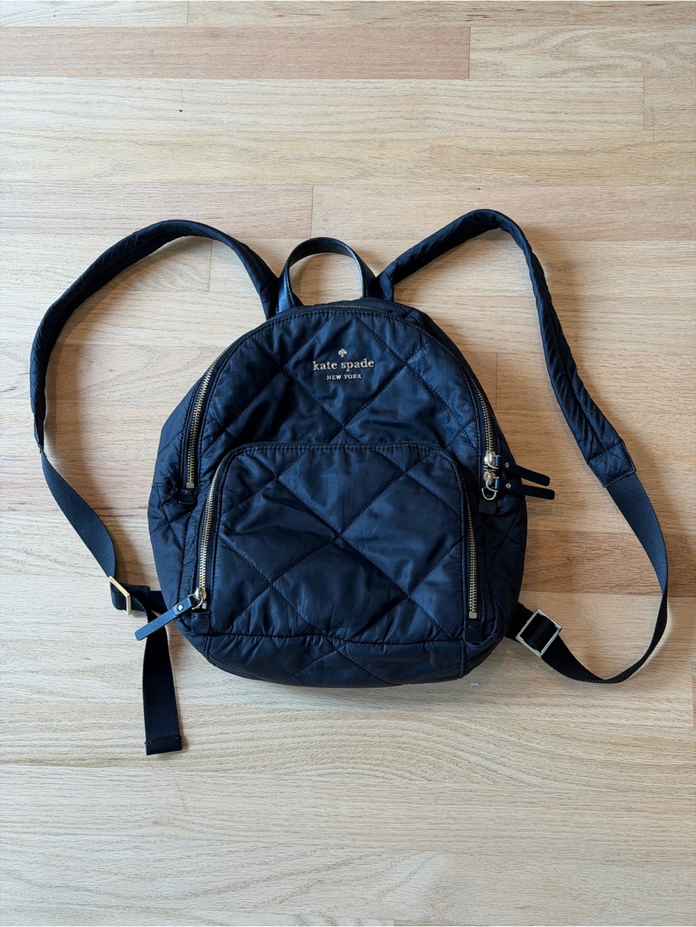 kate spade Quilted Black Backpack